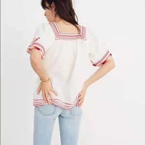 Madewell Embroidered Sandblossom Top XXS